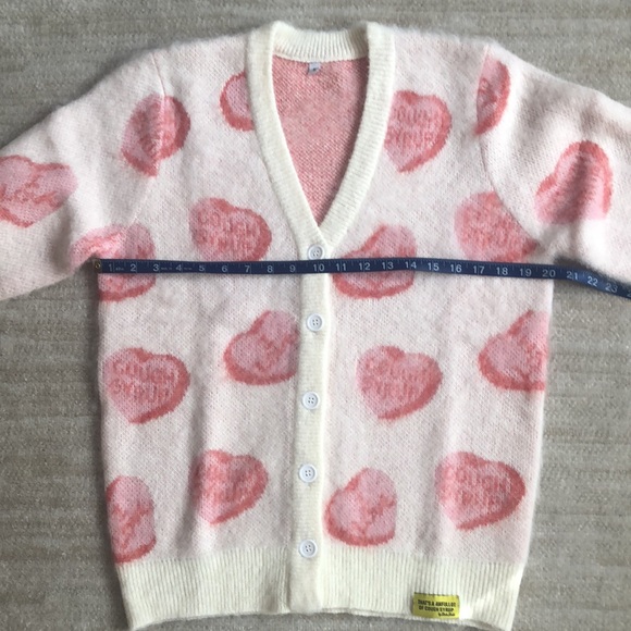 That’s A Awful Lot of Cough Syrup Cupid Cardigan  Mohair Sweater - Picture 8 of 11